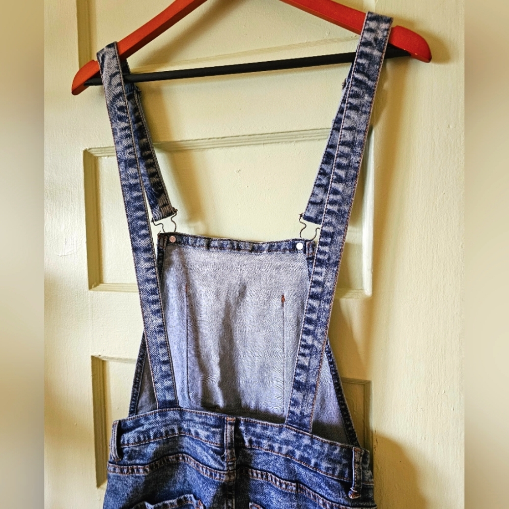 Parasuco acid wash overalls skinny fit blue vintage Y2K 90s - Picture 7 of 11